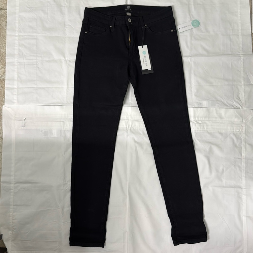 NWT Women’s Stitch Fix Just Black Denim Cordelia Skinny Jeans, Size 8/29